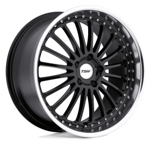 TSW Wheels – SILVERSTONE – Black – 17″x8″ 20mm – Summer Wheels – 1780SIL205120B76